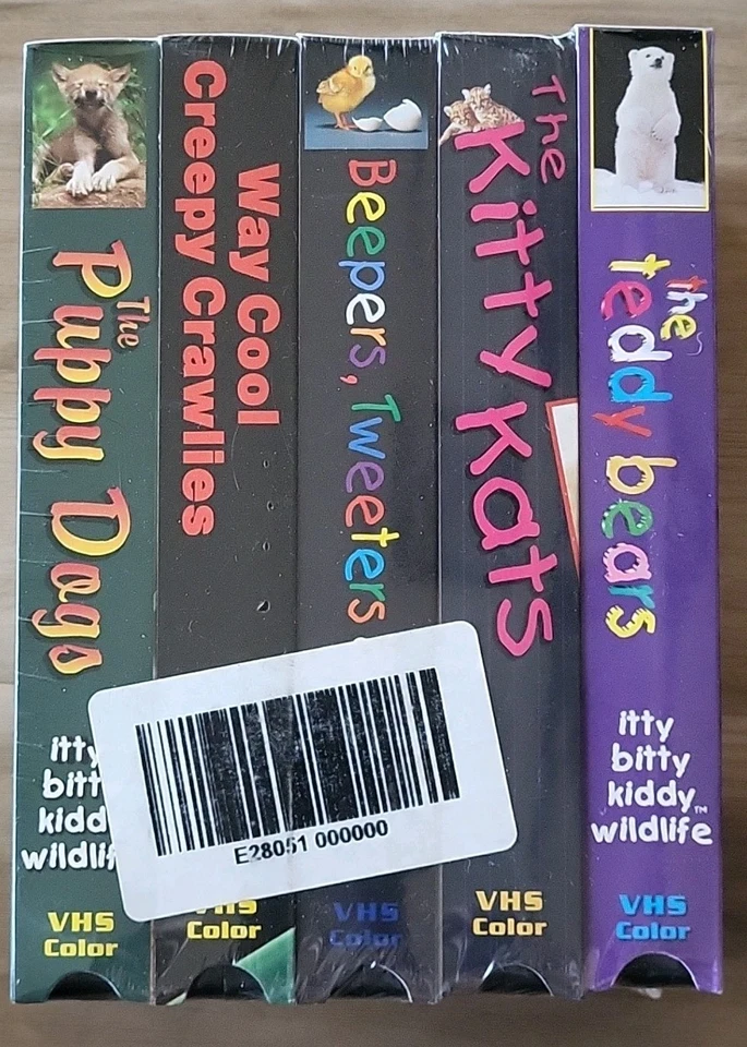 Set of 5 - Itty Bitty Kiddy Wildlife VHS 2002 Children's Educational. NEW SEALED - Image 3 of 4