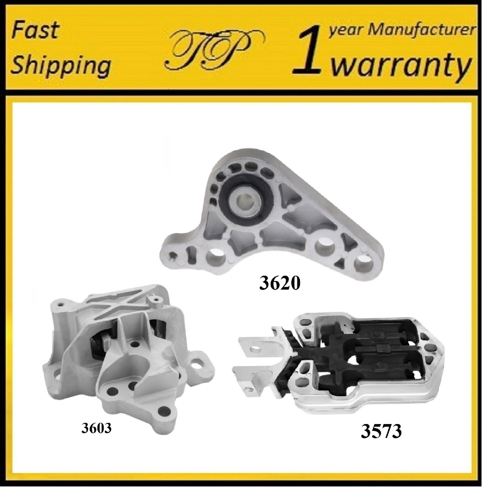3PCS MOTOR MOUNT FOR FORD BRONCO SPORT 2021-2022 1.5L, ESCAPE 2020-2022 1.5L 4WD
