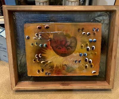 1995 Mason Rader ''Flyswatter'' Original Art Mixed Media 25''x20