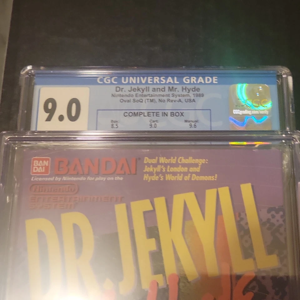 Nes Dr. Jekyll and Mr. Hyde (Nintendo Entertainment System, 1989) CIB Graded 9.0 - Image 2 of 4