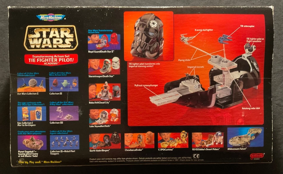 Star Wars Micro Machines - 1996 TIE Fighter Pilot / Academy - ¡100% Completo!! Foto 4 de 4