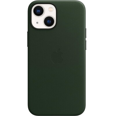 Apple Leder Case mit MagSafe für iPhone 13 mini - Schwarzgrün 