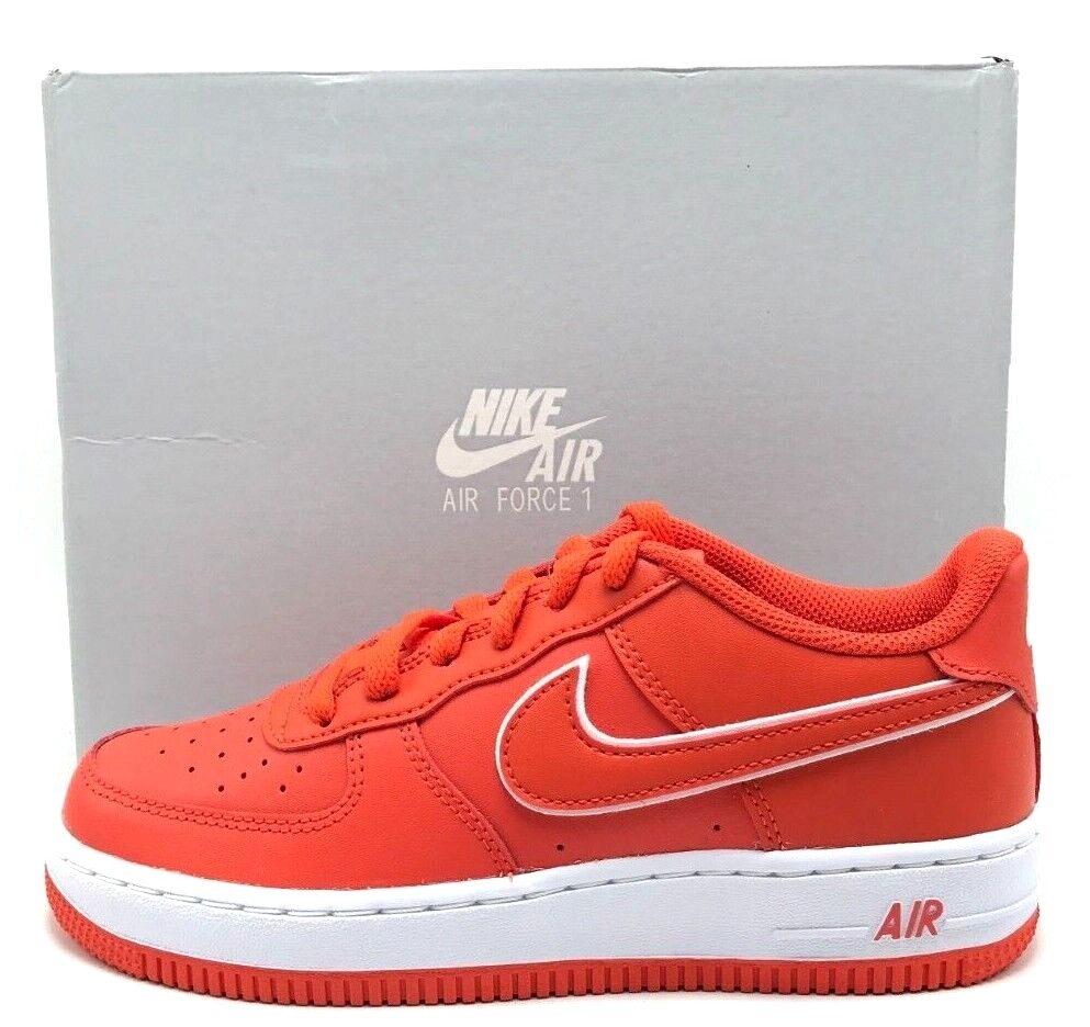 NEW* Youth Grade-School Nike Air Force 1 (GS) Orange/White