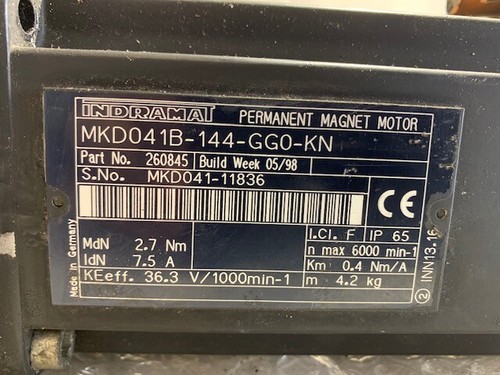 Indramat Permanent Magnet Motor MKD041B-144-GG0-NN - Bild 2 von 5