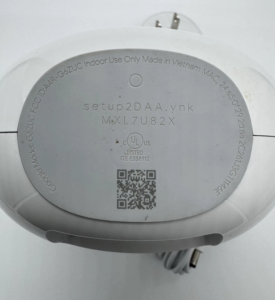 Google Nest WiFi Pro G6ZUC GA03030-US Wi-Fi 6E Router - Snow/White (USED) - Image 3 of 4