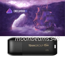 EndeavourOS Endeavour 64 Bt FAST 32 Gb USB 3.2 Drive Linux Bootable Live Install