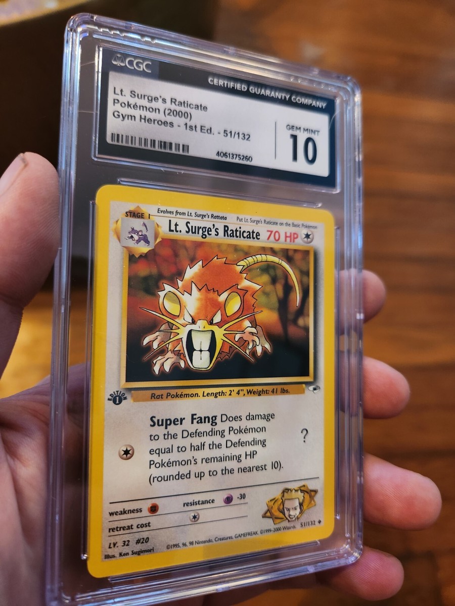 lt surge pokemon cards Lt. (101/132) [Gym Heroes Unlimited] Moderately Played [1L] High Voltage (20) Flip a coin Lt. Surge" Pokemon Cards