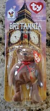 McDONALDS TY BEANIE BABY BRITANNIA THE BEAR RARE WITH 2 TAG ERRORS 1993 OAKBROOK