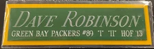 DAVE ROBINSON PACKERS NAMEPLATE AUTOGRAPHED Signed JERSEY-HELMET-FOOTBALL-PHOTO