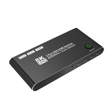 UHD HDMI2.1 3port Switcher Auto Switch 8K/4K HDR 3in1out for PS4 PS5 Xbox Laptop