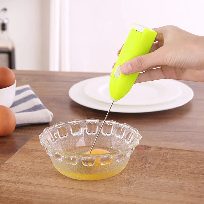 Milk Frother Coffee Cappuccino Creamer Beater Egg Whisk Mixer Frothy Blend Whisk