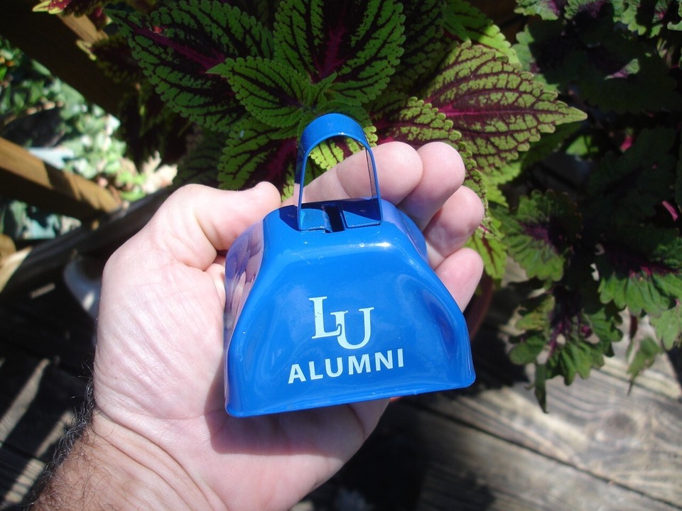 Liberty University LU Flames baseball crowd bleachers metal COW BELL