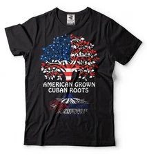 American Cuban T-shirt USA Cuba Heritage nationality Country Tee Shirt