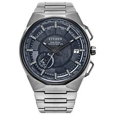 Citizen Men's Satellite Perpetual Calendar Eco-Drive Gray Watch 46 MM CC3097-52E