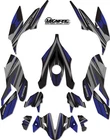 Kawasaki Z400 graphics 2017 - 2023 Strike Blue style stickers Z 400 Decals