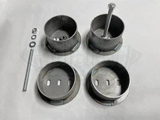 Front Air Ride Brackets - Universal Cups 4.5" OD Set w/ Hardware - FREE SHIPPING