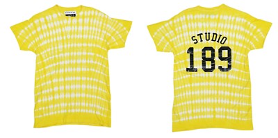 Studio 189 Hand-Batik Tie Dye Ayumi Crew Neck Short Sleeve Men's T-Shirt NWT