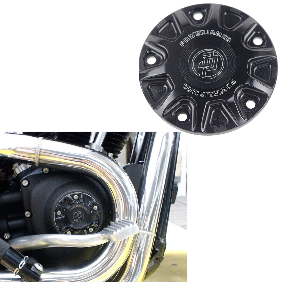 5 Hole Twin Cam Timer Points Cover for Harley 99-17 Road Glide King Fat Boy FXDB - Image 2 of 4
