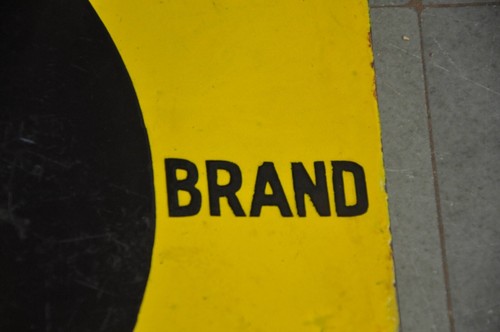 Vintage I.C.I Crescent Brand Chemical Ad Double Sided Porcelain Enamel Signboard - Picture 5 of 10