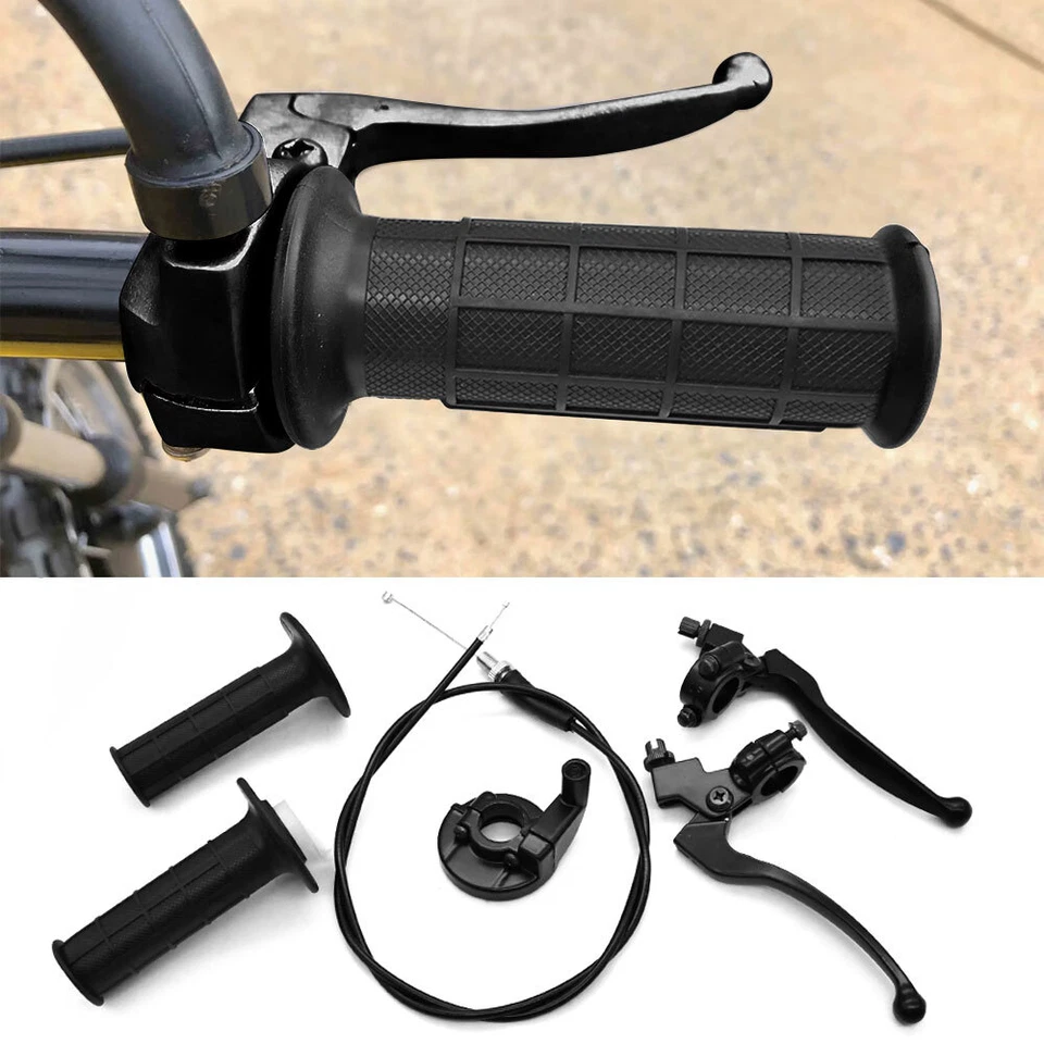Throttle Handle+Right Brake Lever For Suzuki JR50 RM100 RM125 RM 50 60 RM80 RM85 - Image 2 of 4