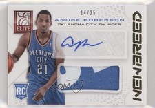 2013-14 Elite New Breed Materials Signatures Prime 14/25 Andre Roberson Auto fm0