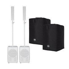 RCF Evox J8 Column Array System Package with Covers White 