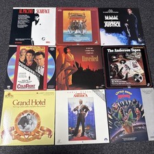 Laserdiscs Lot of 9 Movies see photos for titles LD