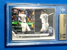 BGS 9.5 GEM MINT Aaron Judge/Babe Ruth 2025 MLB Topps NOW® Ruth HR Mark #40*5207