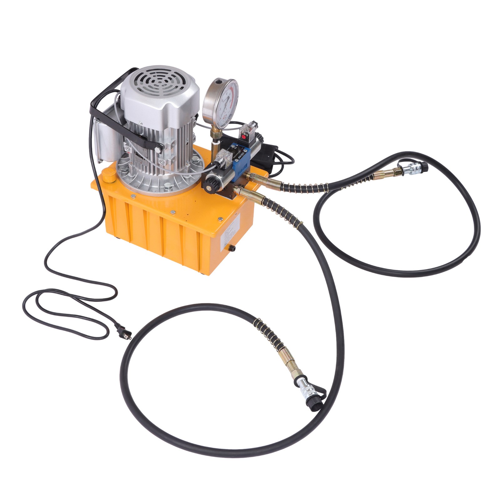 Electric Hydraulic Pump 10000 PSI Double Acting 8L Solenoid Valve 110V