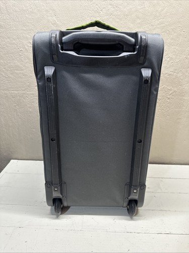 Eddie Bauer GATE 21 Rolling Hard Bottom Duffel Bag Suitcase Extend Handle Green - Picture 4 of 11