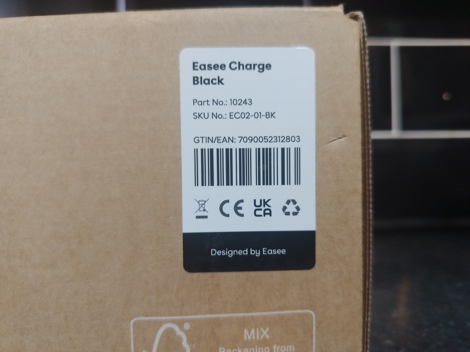 Easee Easee Charge Single Phase & 3Phase up to 22kW EV Charger in Black,  New.