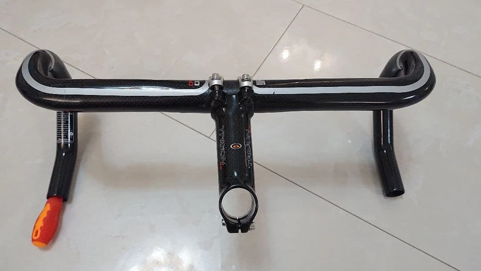 Cinelli Carbon Handle Neo Carb Trigon Carbon Wrap Stem Set - Image 4 of 4