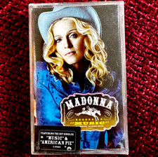 MADONNA MUSIC TAPE SEALED CASSETTE ALBUM PROMO HYPE STICKER LP DON'T TELL ME BOX