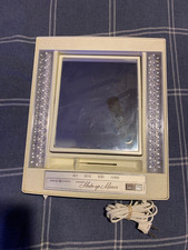 Vintage General Electric Lighted Make-up Mirror 2 Sided Four Settings GE B2IM-1