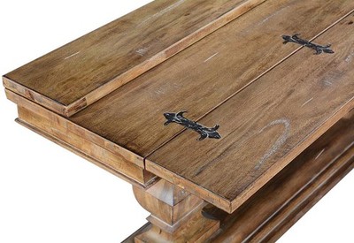 Italian Sedona Console Table with Beachwood Finish