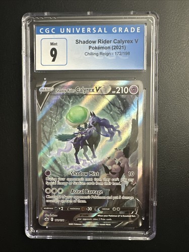 Shadow Rider Calyrex V graded CGC 9 for sale on eBay