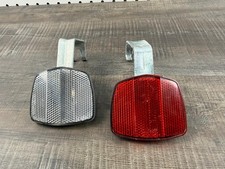 Vintage Cat Eye Reflector Set With Mounting Brackets Rr-270-bz-2 Made In Japan