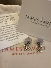 James Avery SS Butterfly Flower Dangle Earrings Limited Edition Archive Release