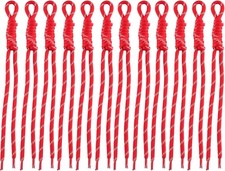 Paracord Keychain Paracord Bag Charm 12pcs Braided Nylon Rope Keychain Cord for