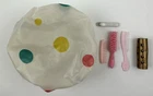 VINTAGE 1960's MATTEL BARBIE EUROPEAN EXCLUSIVE POLKA DOT SHOWER CAP ACCESSORIES