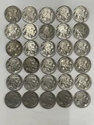 Lot Of 30 Count Buffalo Nickels 5 Cents Coin Auction