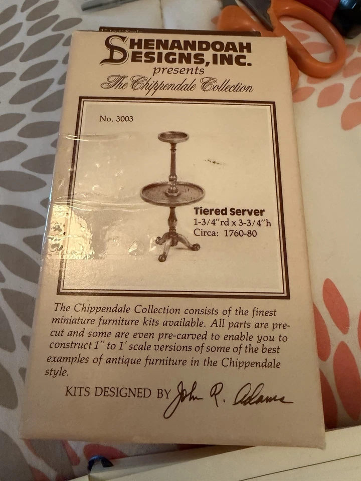 Vintage Doll House Furniture Kits Lot Of 7 Pieces The House Of Miniatures + - Image 3 of 4