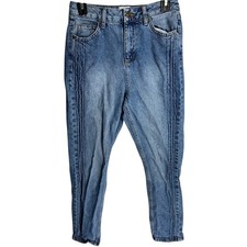 BDG Urban Outfitters Mom Jeans 26 Blue Denim Tapered High Rise 100 Cotton 90s