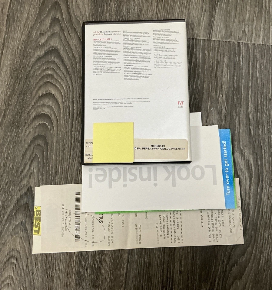 Adobe LOT Photoshop Premiere Elements 3 4 6 10 14 CS4 CS6 Windows Disc/Serial - Image 3 of 4