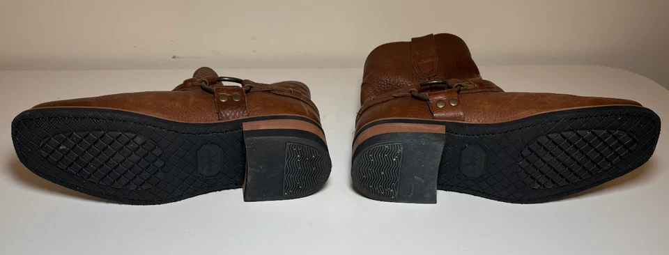 XELEMENT Mujer BOTINES MOTO CUERO MARRÓN | Talla 8.5 Foto 4 de 4