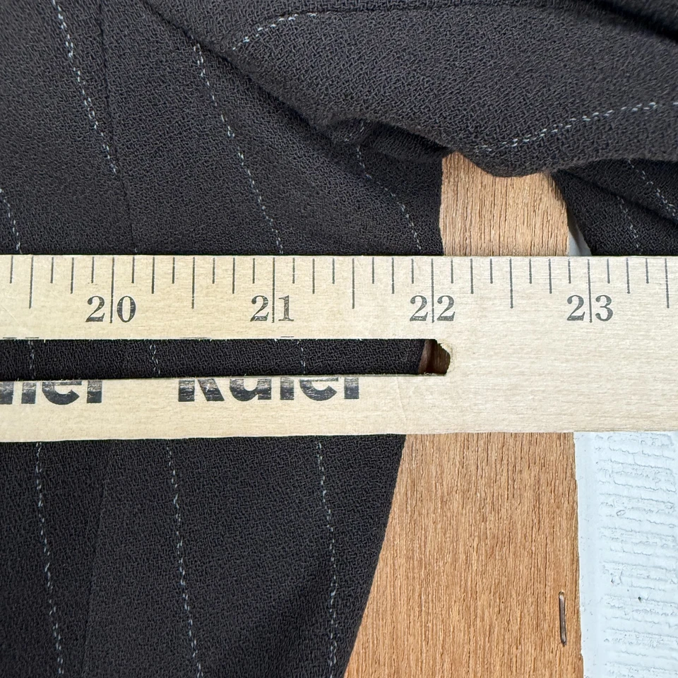 Traje De Colección DKNY Para Hombres 42L Marrón Rayas 2 Botones Años 90 Lana Lona Donna Karen EE. UU. Foto 3 de 4