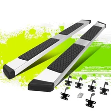 5.5"Flat Style Polished Step Nerf Bar Running Boards for Ram 1500 Quad Cab 19-22