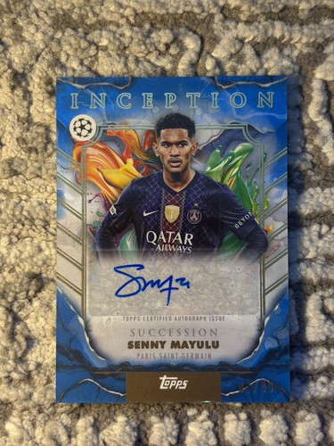 Topps Inception UEFA Club Competitions 2025/26 Senny Mayulu PSG Auto /49 ‼️‼️‼️