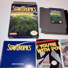StarTropics (Nintendo NES) Complete + Poster Bonus + Attached Glued Letter
