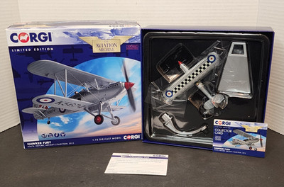 Corgi Aviation Archive Hawker Fury RAF Biplane K5674 1:72 Diecast Model AA27301